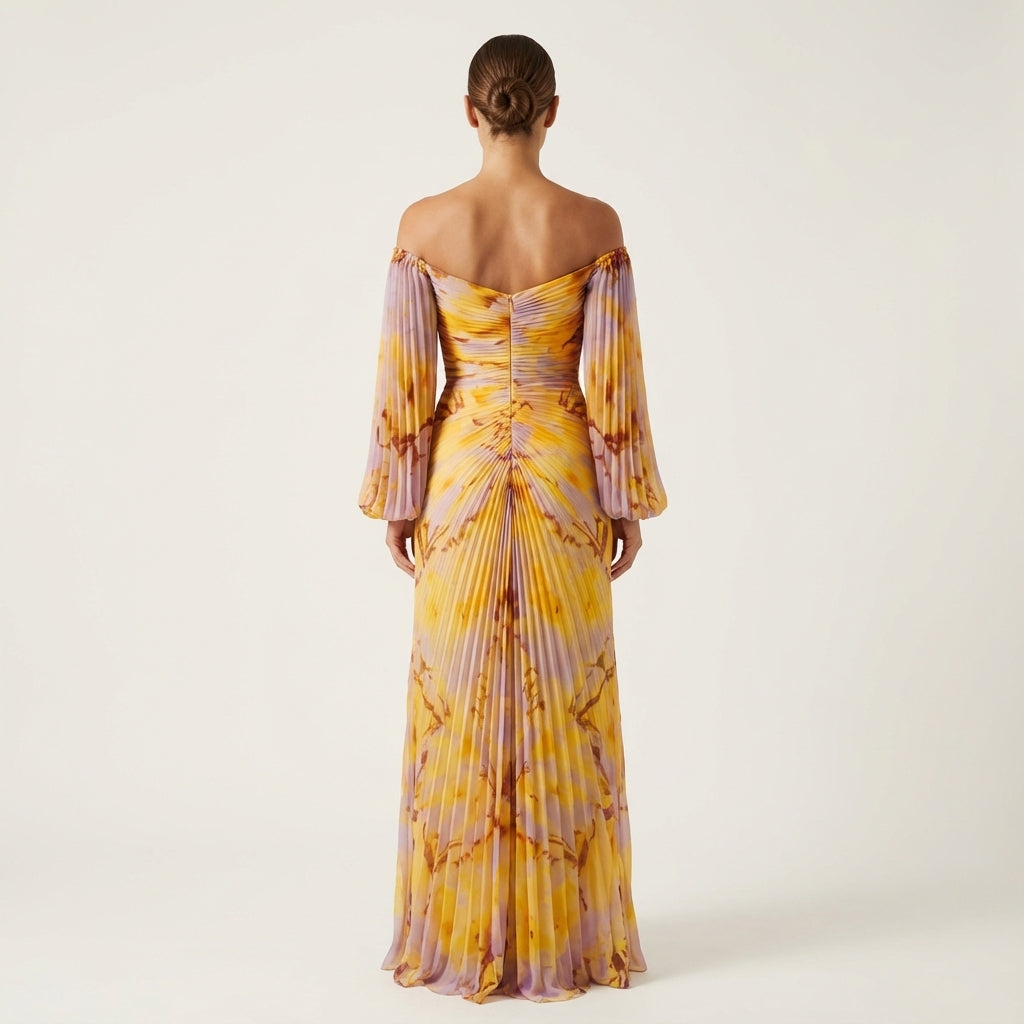 Vestido midi mujer escote en V corsé estructurado | Eventos formales