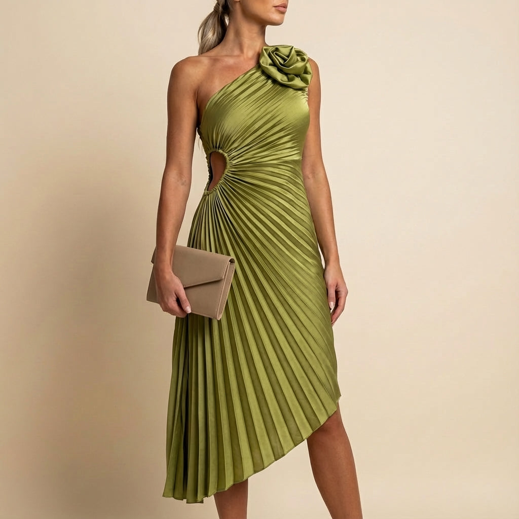 Vestido largo asimétrico de mujer para una ocasión | Para la noche