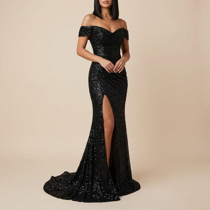 Vestido mujer con lentejuelas color plateado | Uso diario