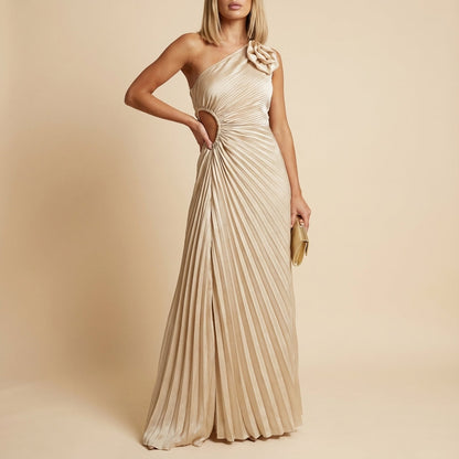 Vestido largo asimétrico de mujer para una ocasión | Para la noche