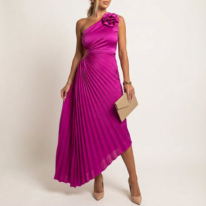 Vestido largo asimétrico de mujer para una ocasión | Para la noche