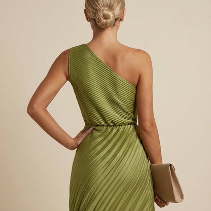 Vestido largo asimétrico de mujer para una ocasión | Para la noche