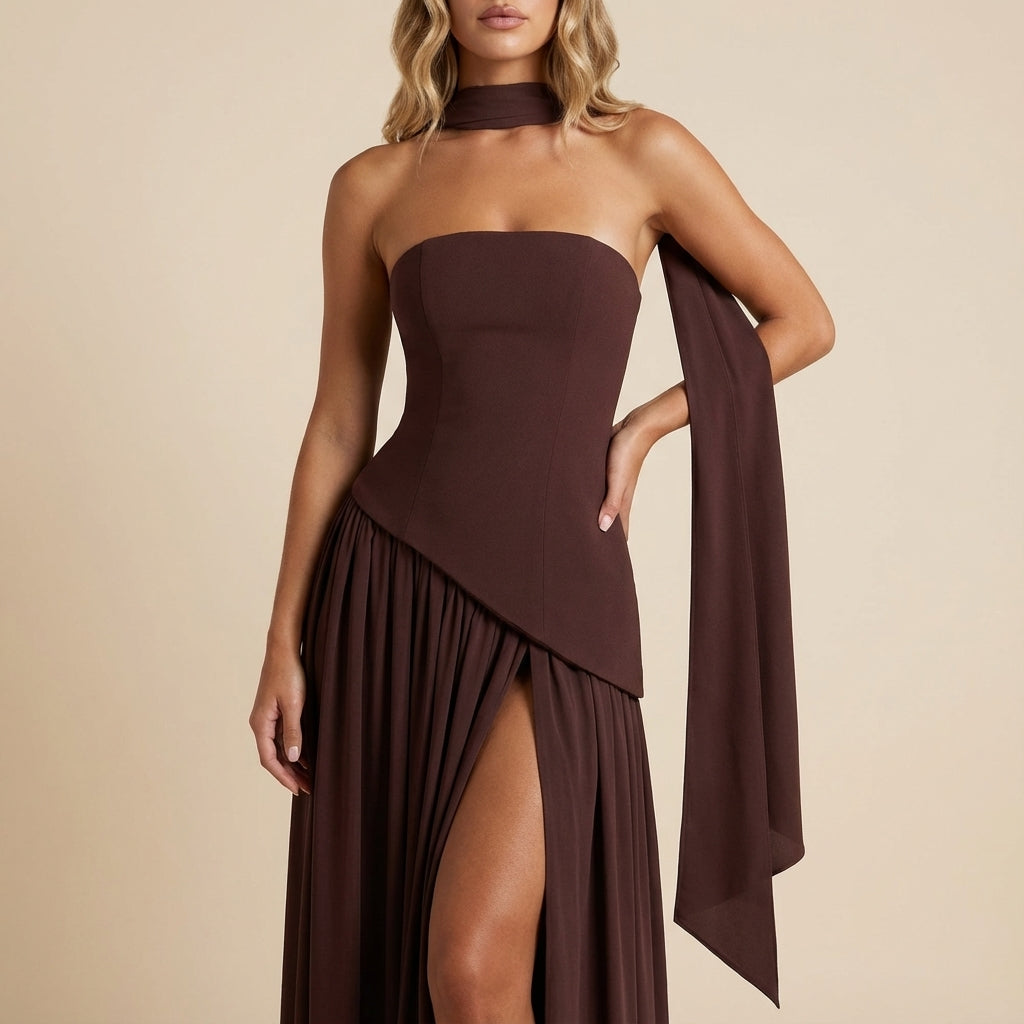 Vestido largo mujer ajustado hasta el suelo | Eventos nocturnos